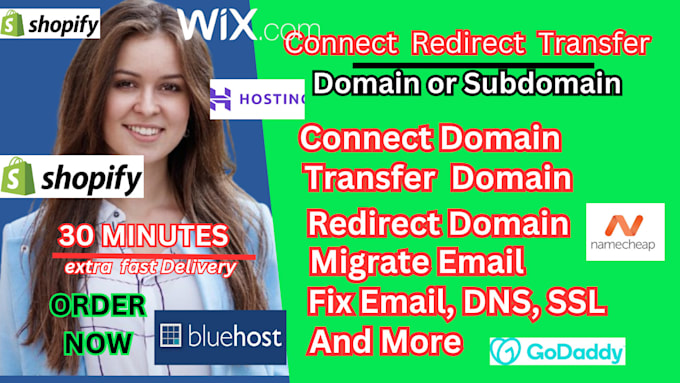 Gig Preview - Connect,redirect domain or subdomain,migrate or fix email,dns,mx,spf,dmarc,dkim