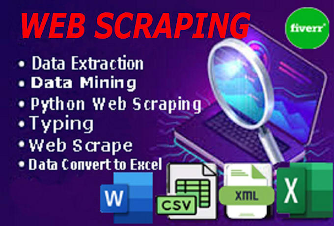 Gig Preview - Be your web scraper, web scraping