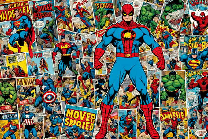 Gig Preview - Draw comic superhero comic book marvel pop art portraits