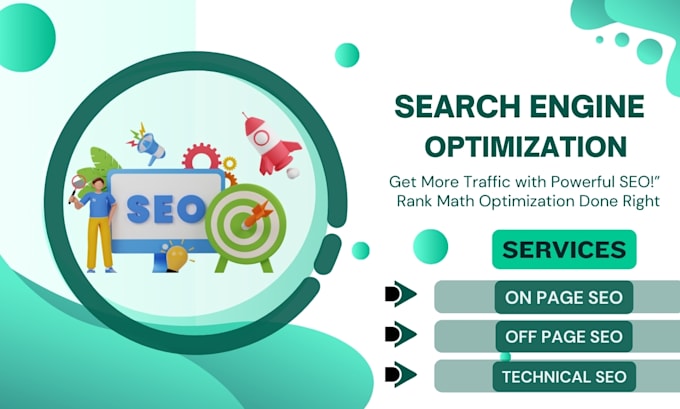 Gig Preview - Set up rank math SEO and on page optimization with 94 score