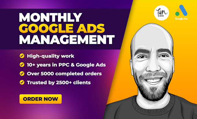 Gig Preview - Manage your google ads account to improve your ROI