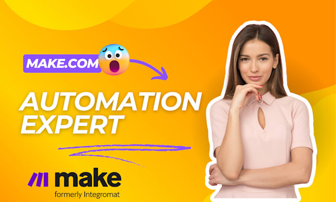 Gig Preview - Do make com automation, make automation, make com scenario, make com, made com