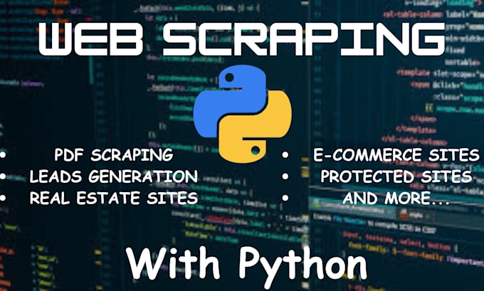 Bestseller - do python data mining, python web scraping data scraper, data extraction