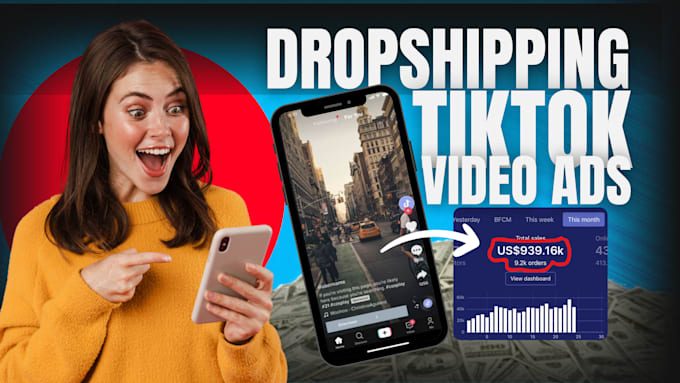 Gig Preview - Create viral and trendy facebook dropshipping video ads for your products