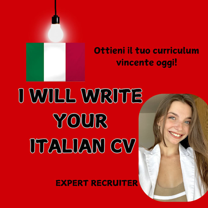 Gig Preview - Write for you a professional curriculum vitae in italian