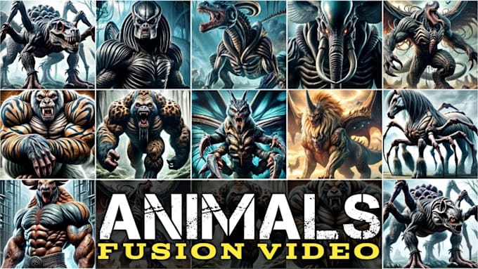 Gig Preview - Create unique ai hybrid animal fusion videos for tiktok, reels and shorts