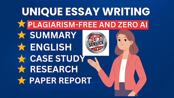 Gig Preview - Write essay writing research summary case study urgent report and paper english