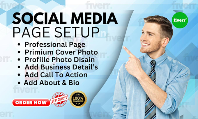 Bestseller - create social media accounts and set up and optimize pages