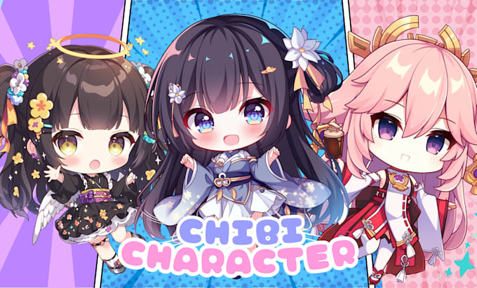 Gig Preview - Draw cute anime chibi art character, cute chibi for profile, stream, and sticker