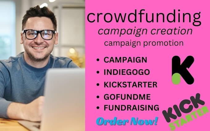 Bestseller - do crowdfunding campaign promotion for kickstarter indiegogo gofundme campaign