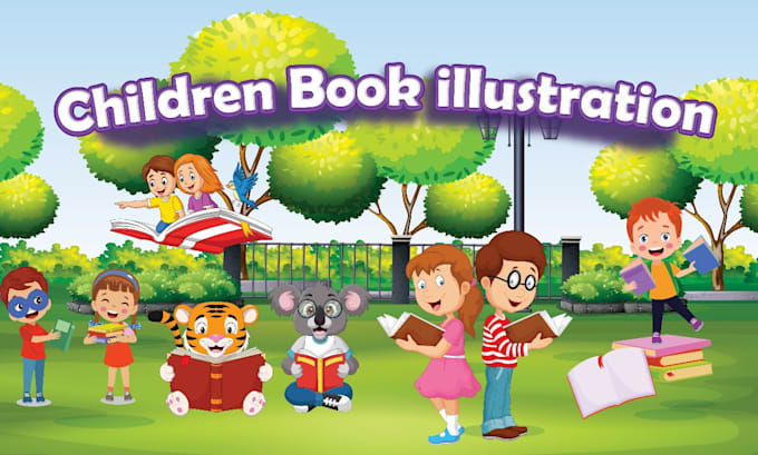 Gig Preview - Design children story book illustration and children book illustration