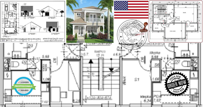 Gig Preview - Do design hvac civil structure engineer floor plan stamp sign seal architect US