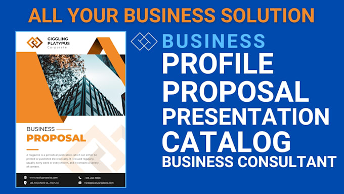 Gig Preview - Business profile proposal presentation catalog and consulting expert