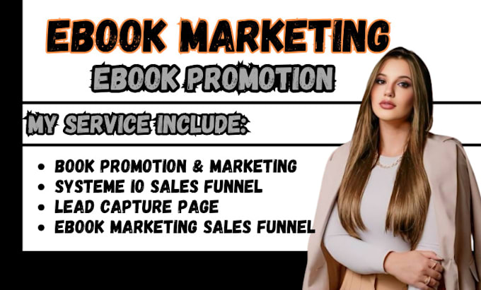 Gig Preview - Promote ebook marketing sales funnel, systeme io landing page, or online coure