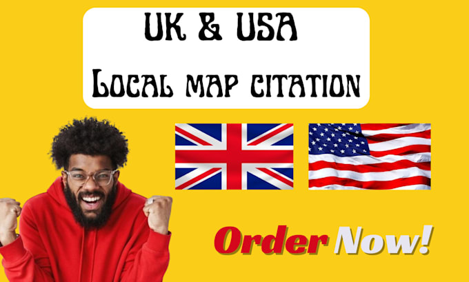 Gig Preview - Use UK and USA local map citation to scale up your business