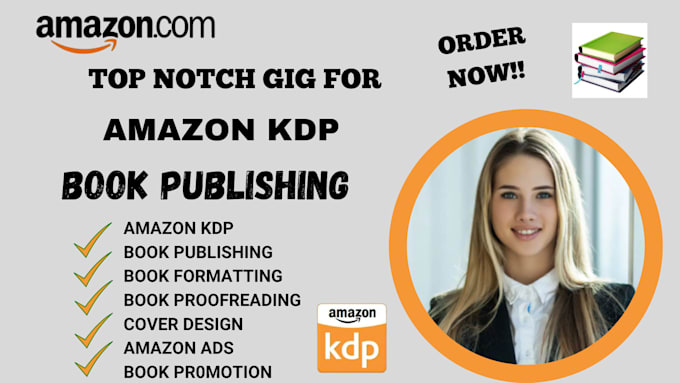 Gig Preview - Publish book on amazon kindle kdp, book formatting, amazon kdp book publishing