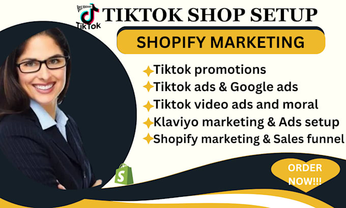 Gig Preview - Do tiktok shop, tiktok shop ads, website design, marketing and promotion