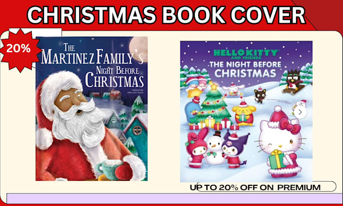 Gig Preview - Design your children christmas book, christmas book cover