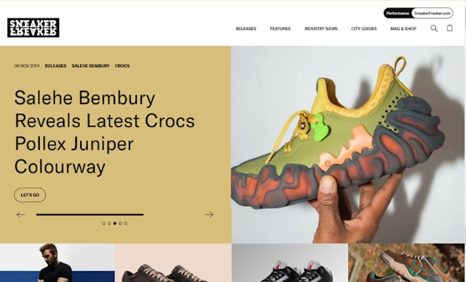 Gig Preview - Design money making footwear shopify sneakers store shoe website fashion store