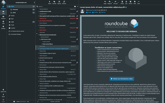 Gig Preview - Roundcube webmail for you