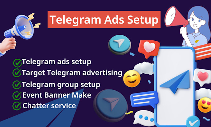 Gig Preview - Setup cryptocurrency ads and manage on telegram