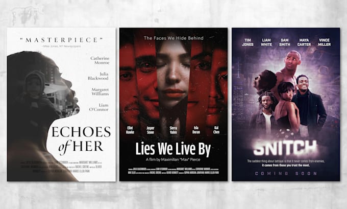 Bestseller - design professional and unique movie poster and film poster