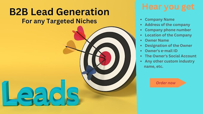 Gig Preview - Do b2b lead generation for your targeted business audience