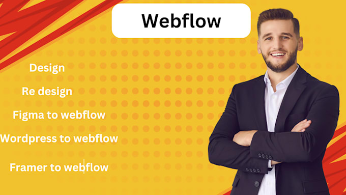 Gig Preview - Design webflow website, redesign webflow website,