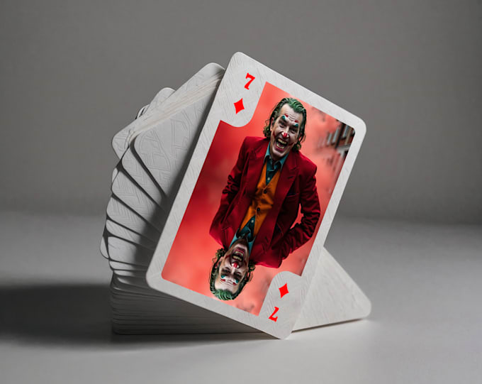 Gig Preview - Create fun unique playing cards with your face, gift idea