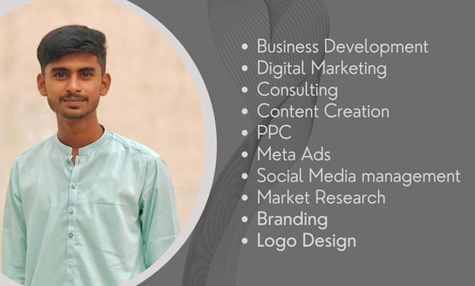 Gig Preview - Do digital marketing, business development, SMM ,logo designing for you