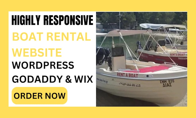 Gig Preview - Design boat rental website yacht website ski jet boat cruise booking website