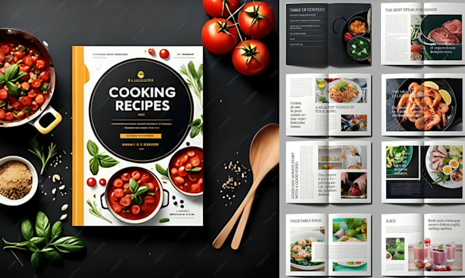 Gig Preview - Write cookbook recipe book, food recipe, cookbook formatting, cookbook design