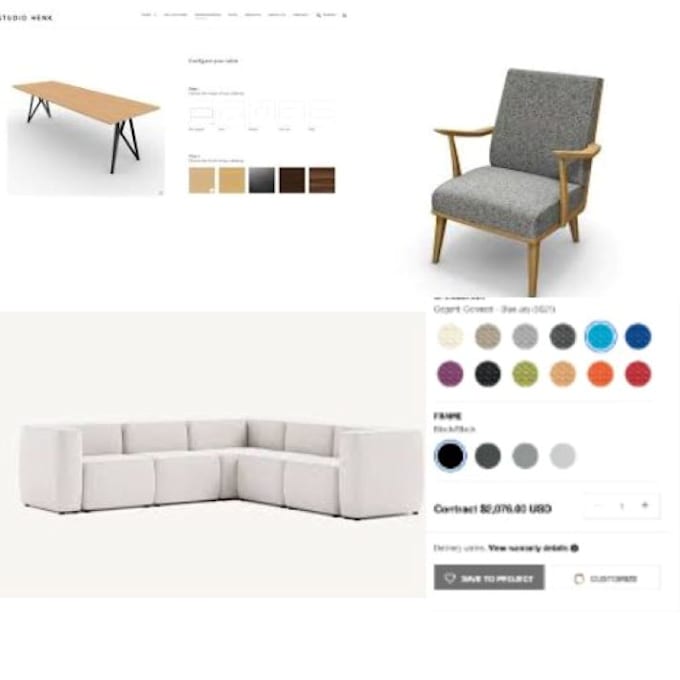 Gig Preview - Customize and configure your furniture product using kickflip and zakeke