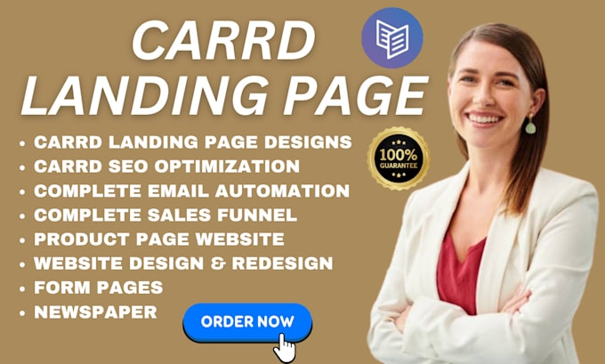 Bestseller - design and redesign carrd website landing page business card