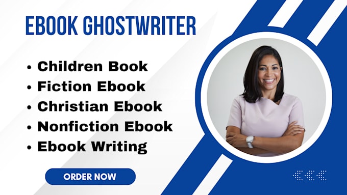 Gig Preview - Be your ebook ghostwriter fiction children ghostwriter christian ebook