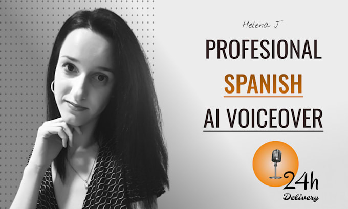 Gig Preview - Record professional spanish female voice over with ai in 24h