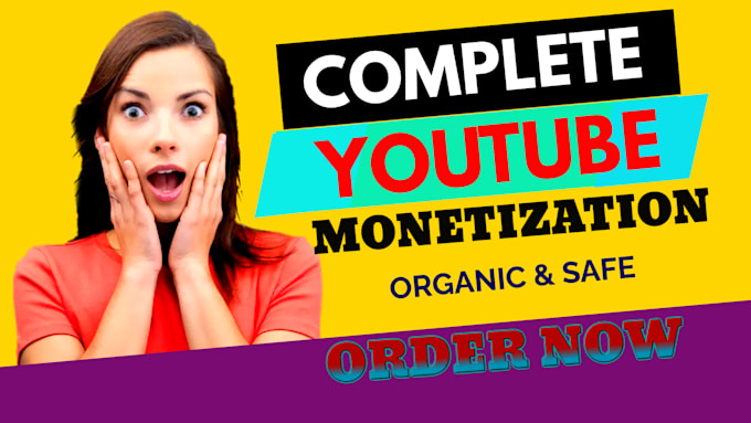 Gig Preview - Organic channel promotion for complete youtube monetization