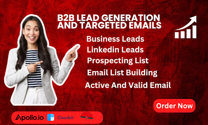 Gig Preview - Do b2b lead generation, prospect list, linkedin, and email list building