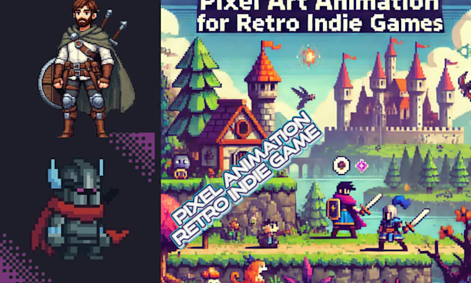 Gig Preview - Pixel art animation for retro indie games  2d animated gifs for rpg maker  god