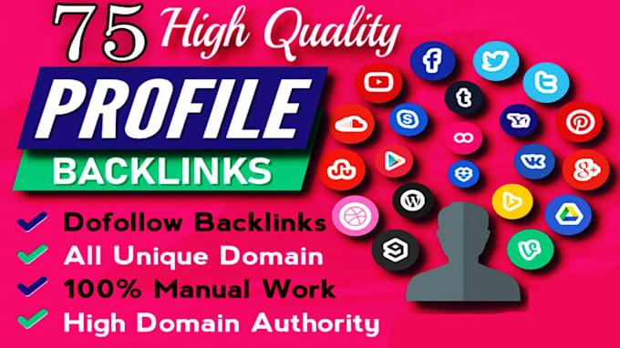 Gig Preview - Provide 75 highquality profile backlinks