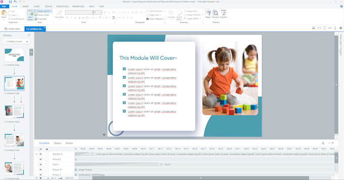 Gig Preview - Design elearnig course in articulate storyline 360 or adobe captivate