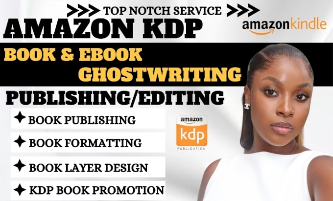 Gig Preview - Do amazon KDP book publishing book formatting KDP ebook writing self publishing