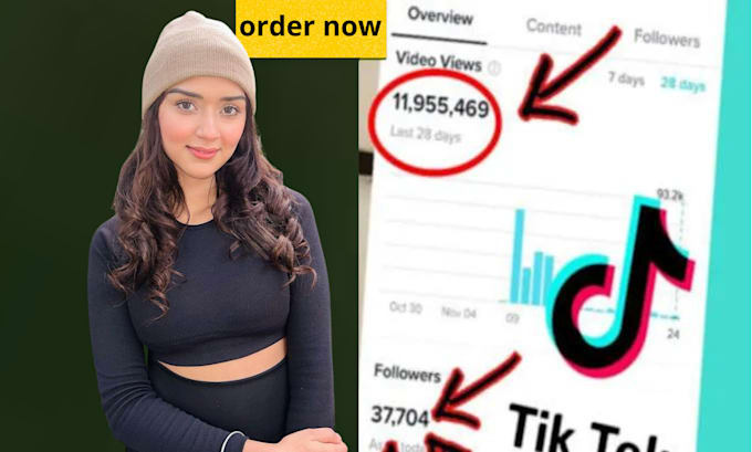 Gig Preview - Grow and promote your tiktok account organically