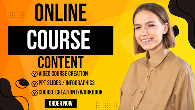 Gig Preview - Create a workbook online course bundle course video ppt course or course design