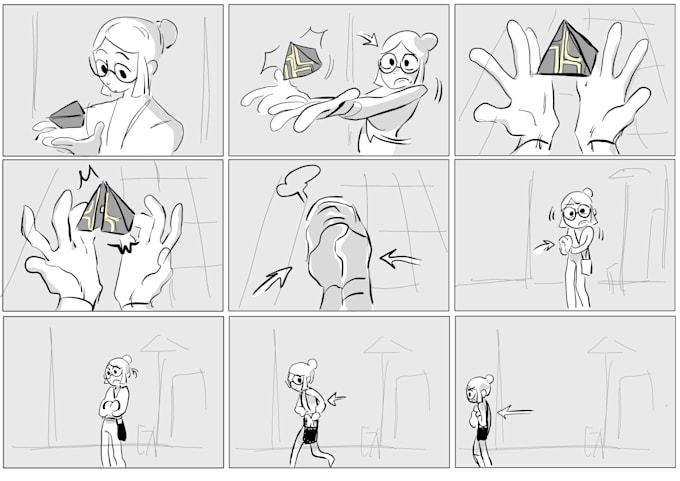 Gig Preview - Draw storyboard for animation, comic, game, advertisement, film,