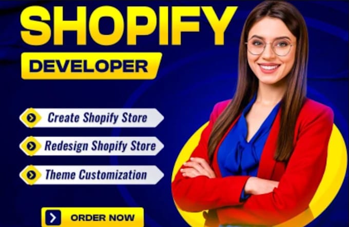 Gig Preview - Create shopify ,website design shoplfy , redesign build shopify store design