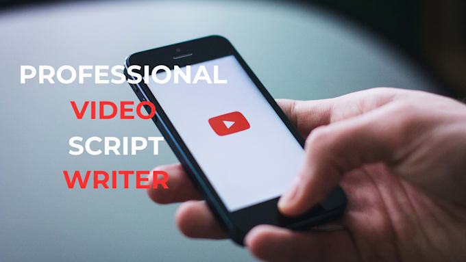 Gig Preview - Write a professional video script, youtube script scriptwriting on your channel