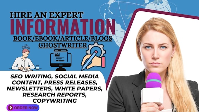 Gig Preview - Do information on white paper, essay, article, campaign, magazine, and ebook