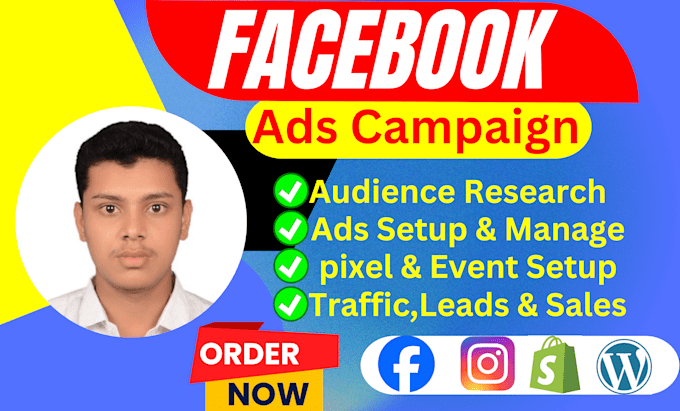 Bestseller - create high converting facebook ads campaig,run instagram ads,shopify fb ads