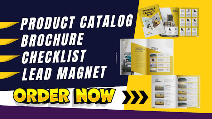 Gig Preview - Design product catalog, catalog, brochure, lead magnet, pdf, book, flyer design